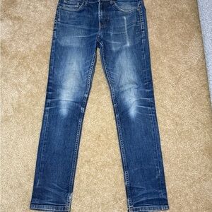 Men's Slim Straight Blue Jeans